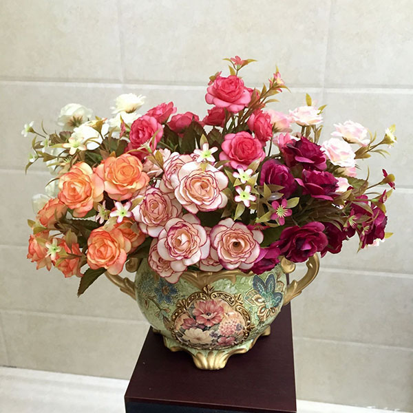 hoa hồng dại 02, hoa giả cao cấp